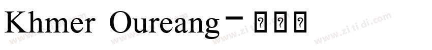 Khmer Oureang字体转换